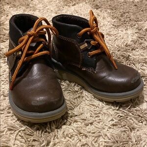 Kids Brown Leather Boots